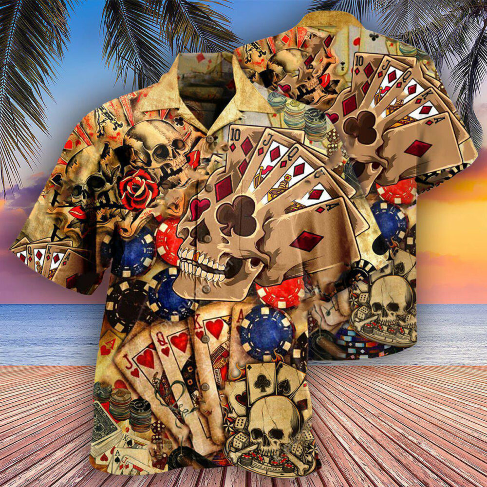 Poker Gambling Life Is Like A Poker Game - Hawaiian Shirt - Owl Ohh - Owl Ohh