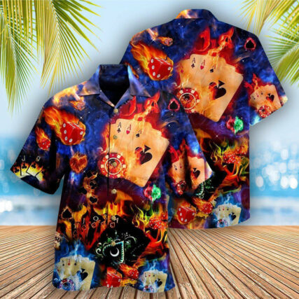 Poker Gambling Life Like Poker Has An Element Of Risk - Hawaiian Shirt - Owl Ohh - Owl Ohh