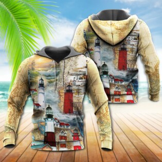 Lighthouse The Past Is A Lighthouse Not A Port Classic - Hoodie - Owl Ohh - Owl Ohh