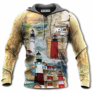 Lighthouse The Past Is A Lighthouse Not A Port Classic - Hoodie - Owl Ohh - Owl Ohh