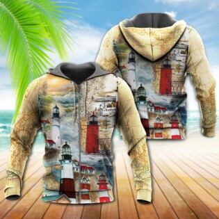 Lighthouse The Past Is A Lighthouse Not A Port Classic - Hoodie - Owl Ohh - Owl Ohh