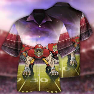 American Football Mysterious Sky Cool Style - Hawaiian Shirt - Owl Ohh - Owl Ohh