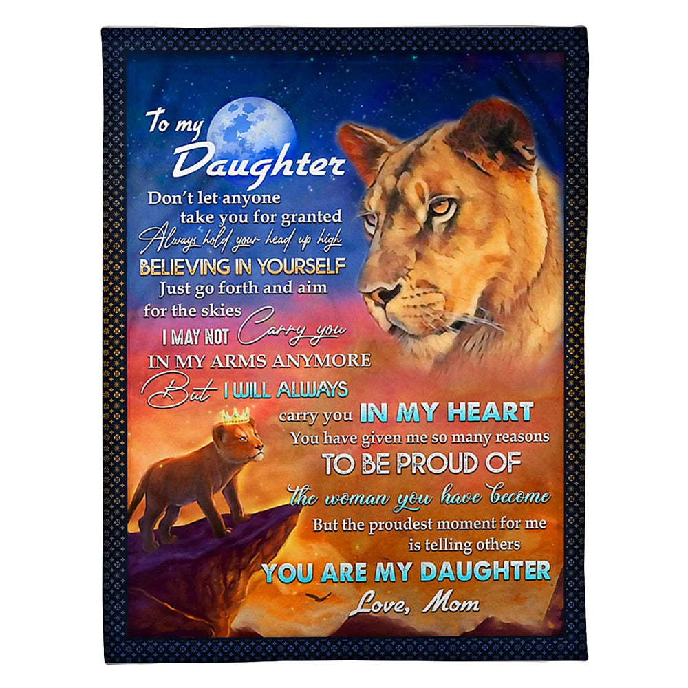 Lion Believing In Yourself Lovely - Flannel Blanket - Owl Ohh - Owl Ohh