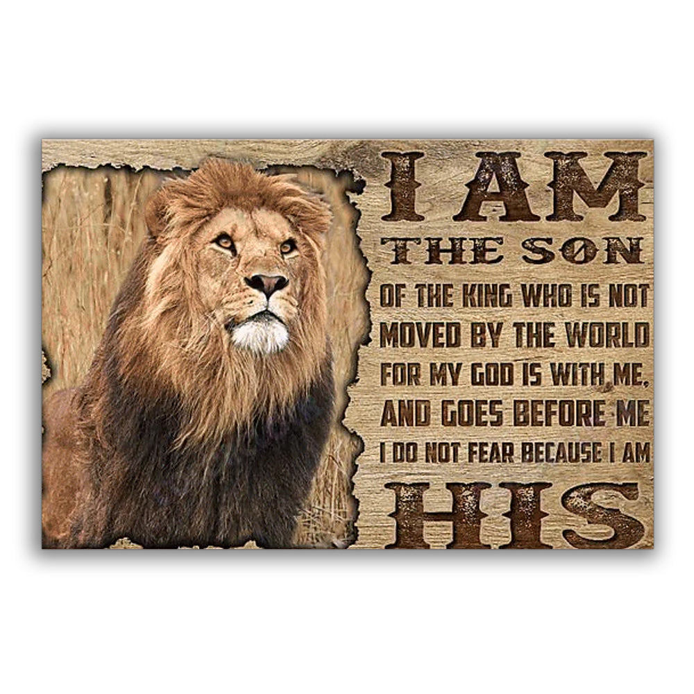 Lion I Am The Son - Horizontal Poster - Owl Ohh - Owl Ohh