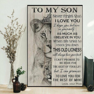 Lion To My Son Lion I Love You - Vertical Poster - Owl Ohh - Owl Ohh