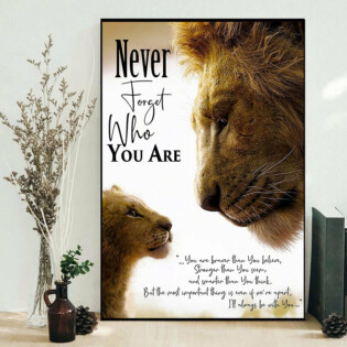 Lion You Are Braver Than You Believe - Vertical Poster - Owl Ohh - Owl Ohh