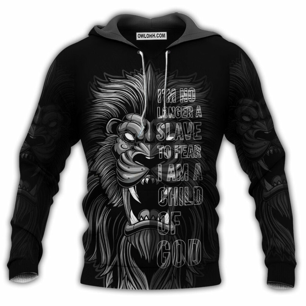 Lion Child Of God Black Style So Much Cool - Hoodie - Owl Ohh - Owl Ohh