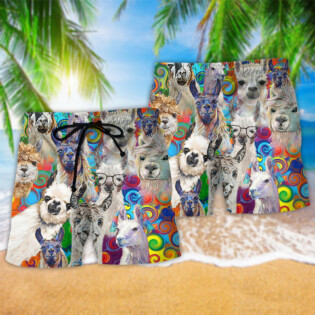 Llama Nah My Prob Llama - Beach Short - Owl Ohh - Owl Ohh