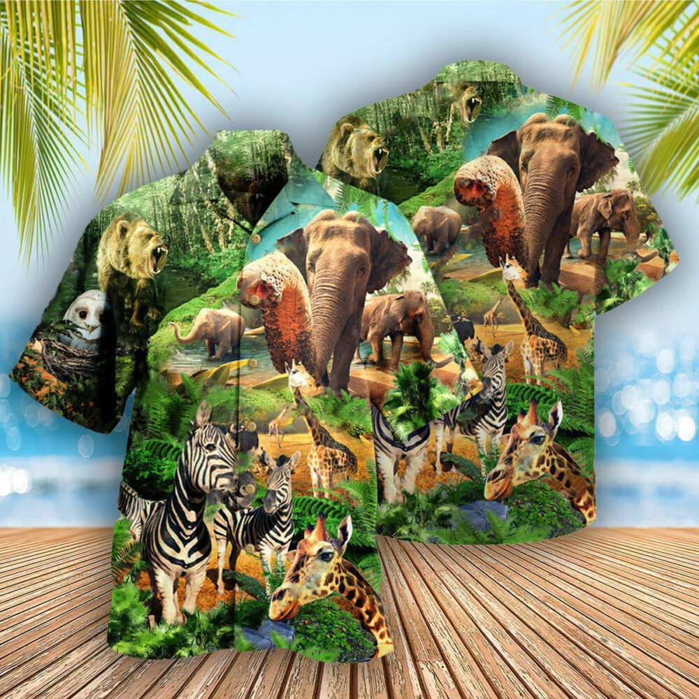 Animals Love And Conserve Our Wildlife And Diversity - Hawaiian Shirt - Owl Ohh - Owl Ohh