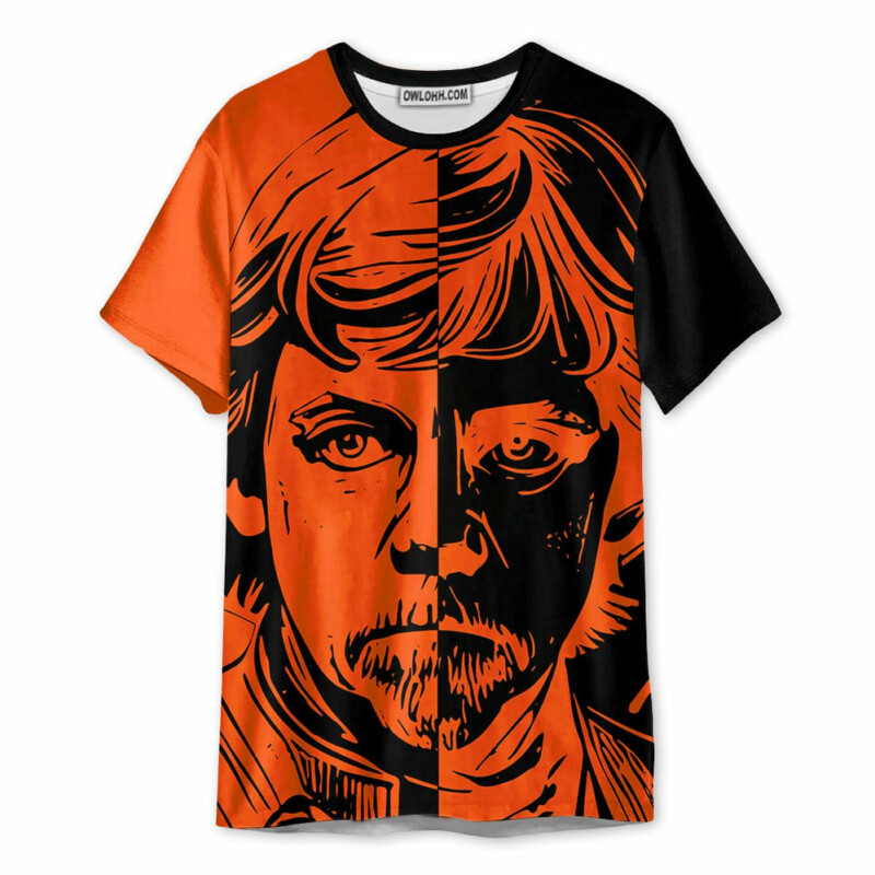 Halloween Costumes Star Wars Luke Skywalker Two-Faced - Unisex 3D T-shirt