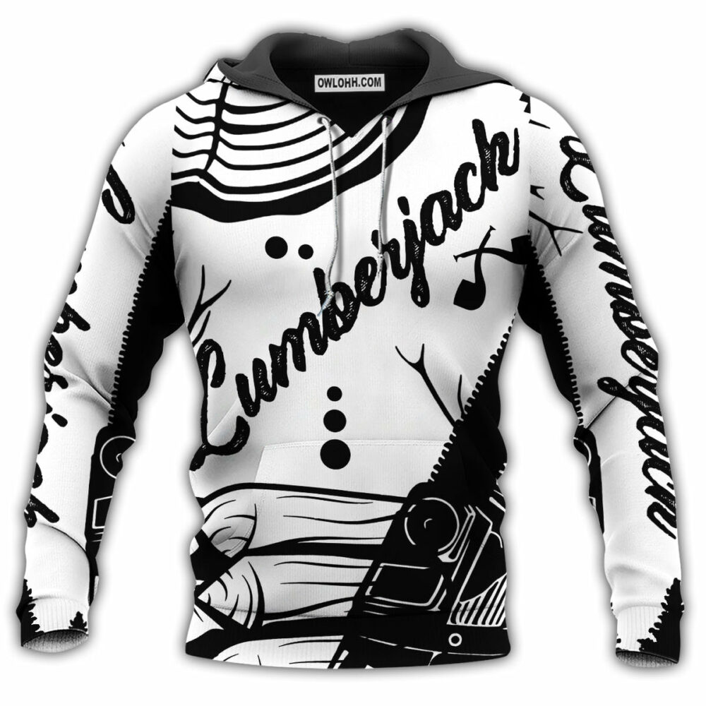 Lumberjack Black And White Style - Hoodie - Owl Ohh - Owl Ohh