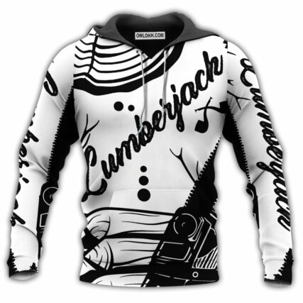 Lumberjack Black And White Style - Hoodie - Owl Ohh - Owl Ohh