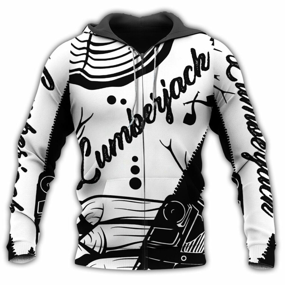 Lumberjack Black And White Style - Hoodie - Owl Ohh - Owl Ohh