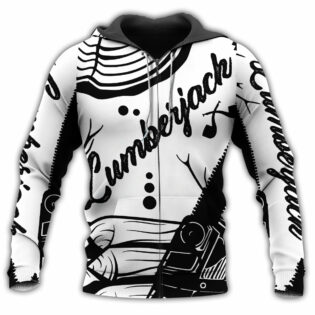 Lumberjack Black And White Style - Hoodie - Owl Ohh - Owl Ohh