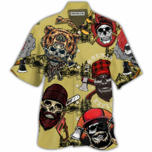 Lumberjack Skull Cool Style - Hawaiian Shirt - Owl Ohh - Owl Ohh