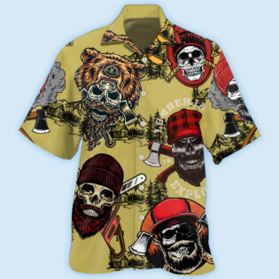 Lumberjack Skull Cool Style - Hawaiian Shirt - Owl Ohh - Owl Ohh