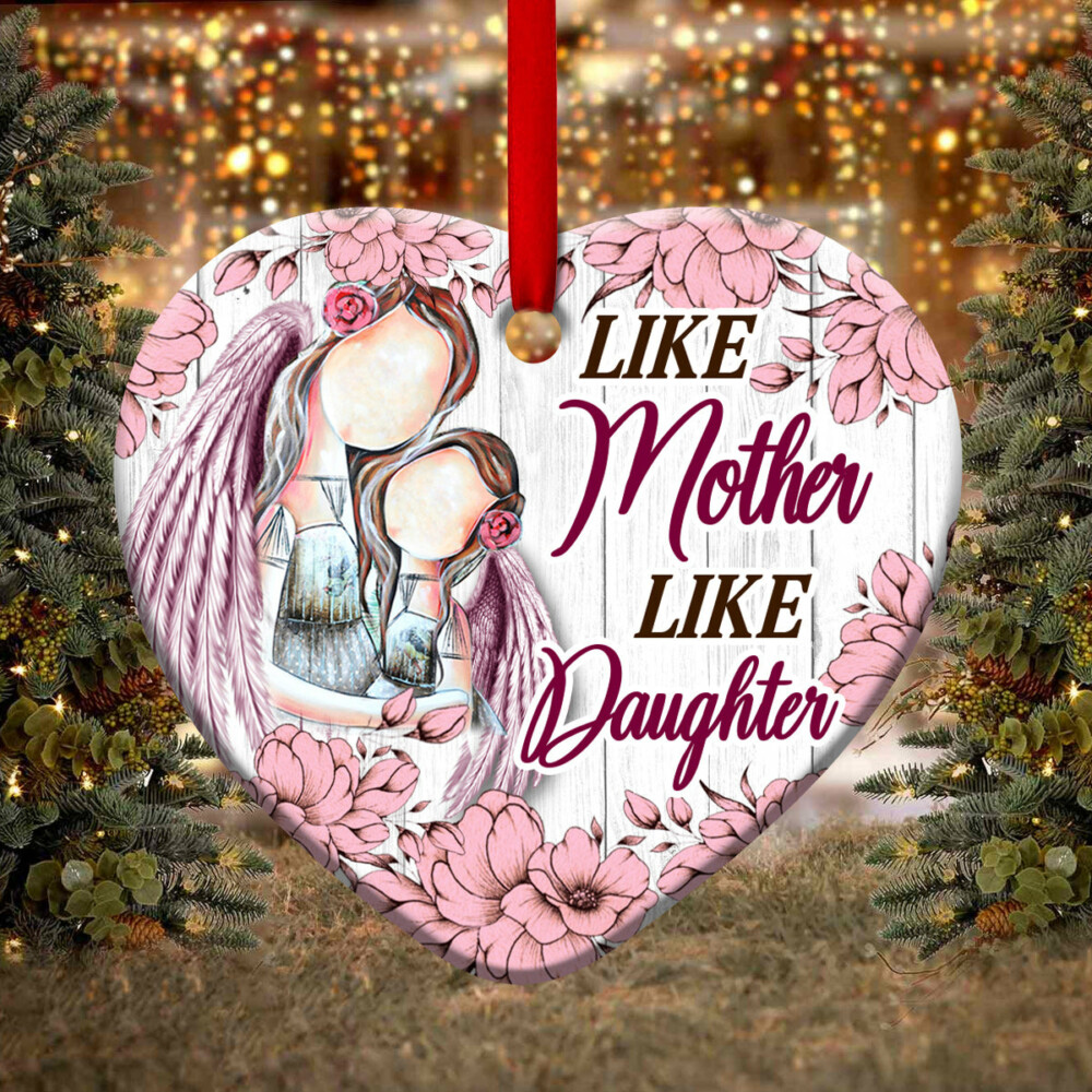 Family Like Mother Like Daughter - Heart Ornament - Owl Ohh - Owl Ohh
