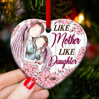 Family Like Mother Like Daughter - Heart Ornament - Owl Ohh - Owl Ohh