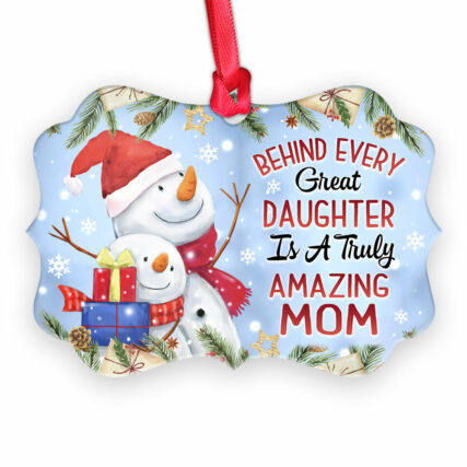 Snowman Truly Amazing Mom - Horizontal Ornament - Owl Ohh - Owl Ohh
