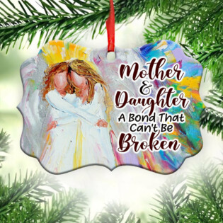Family Mother And Daughter Can Not Be Broken - Horizontal Ornament - Owl Ohh - Owl Ohh