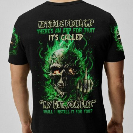 ATTITUDE PROBLEM SKULL ALL OVER PRINT - TLTW2003234