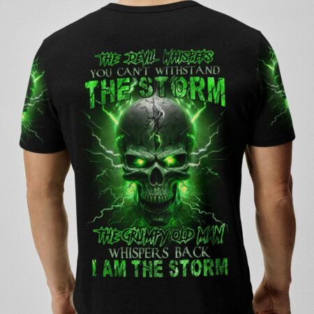 I AM THE STORM GRUMPY OLD MAN THUNDER SKULL ALL OVER PRINT - TLNZ0404233