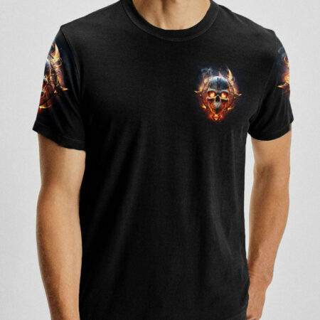 I HAVE THREE SIDES FIRE SKULL ALL OVER PRINT - TLTW1404233