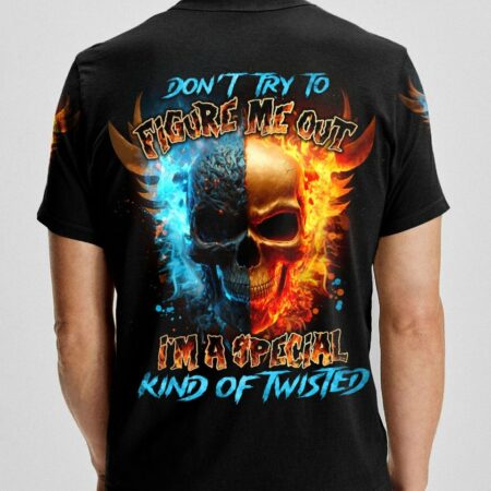 DON'T TRY TO FIGURE ME OUT FIRE SKULL ALL OVER PRINT - TLNO2003232