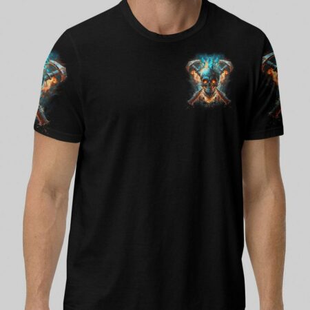 I CAN FIX STUPID BUT IT'S GONNA HURT AXE SKULL ALL OVER PRINT - TLNZ2403232
