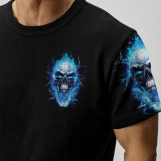 DON'T TRY TO FIGURE ME OUT FIRE SKULL ALL OVER PRINT - YHNT0704234
