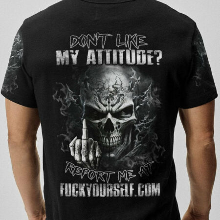 DON'T LIKE MY ATTITUDE MAD SKULL ALL OVER PRINT - TLNZ2604232