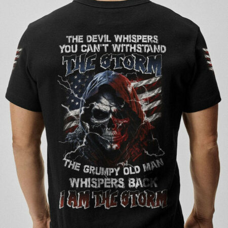 I AM THE STORM GRUMPY OLD MAN REAPER AMERICA FLAG ALL OVER PRINT - TLNZ0903232