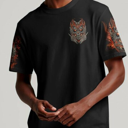 I'M NOT ANTI-SOCIAL MAD SKULL ALL OVER PRINT - TLNO2504231