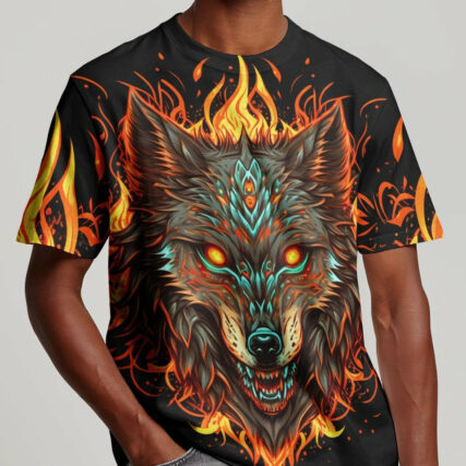 IF YOU KICK ME WOLF ALL OVER PRINT - TLTW1004234