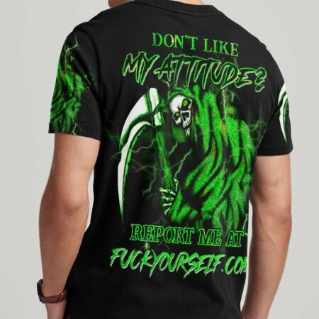 DON'T LIKE MY ATTITUDE SKULL ALL OVER PRINT - YHHN2203232