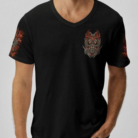I'M NOT ANTI-SOCIAL MAD SKULL ALL OVER PRINT - TLNO2504231