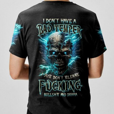 I DON'T HAVE A BAD TEMPER THUNDER SKULL ALL OVER PRINT - TLTW0404235