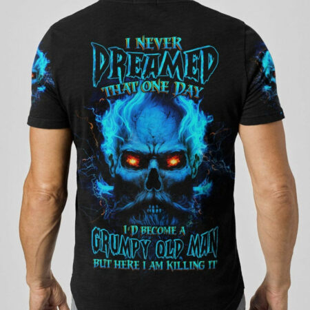 I NEVER DREAMED THAT ONE DAY GRUMPY OLD MAN SKULL ALL OVER PRINT - TLTW0704234