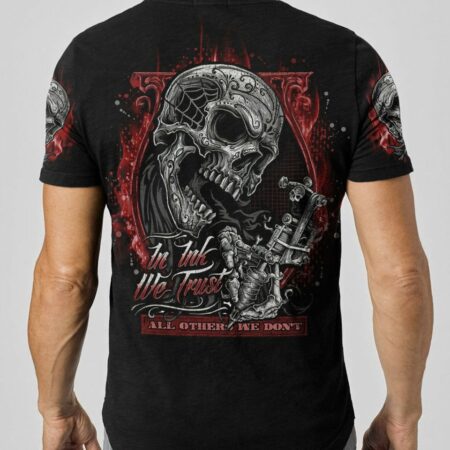 IN INK WE TRUST SKULL ALL OVER PRINT - TLNO0404234