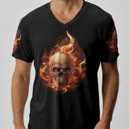 I CAN DO IT AGAIN FIRE SKULL ALL OVER PRINT - TLNZ0504233