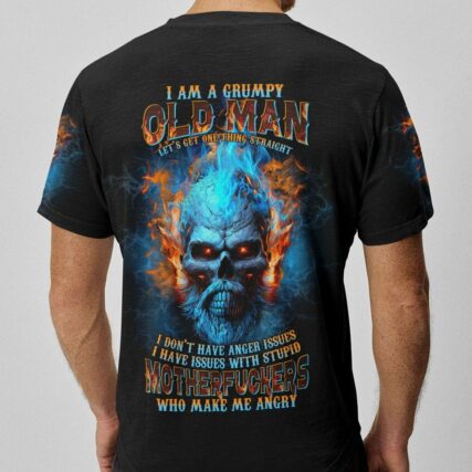 I AM A GRUMPY OLD MAN FIRE SKULL ALL OVER PRINT - TLTR0404233