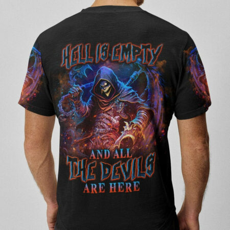 HELL IS EMPTY REAPER SKULL ALL OVER PRINT - YHLN1104232