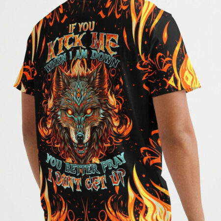 IF YOU KICK ME WOLF ALL OVER PRINT - TLTW1004234