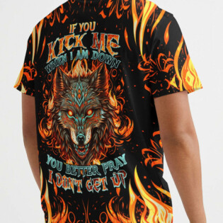 IF YOU KICK ME WOLF ALL OVER PRINT - TLTW1004234