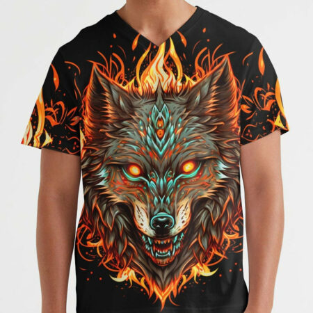 IF YOU KICK ME WOLF ALL OVER PRINT - TLTW1004234