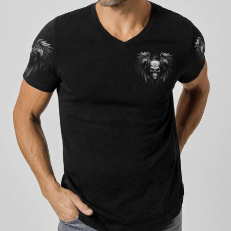 I'M NOT ANTI-SOCIAL SKULL ALL OVER PRINT - YHNT3003233