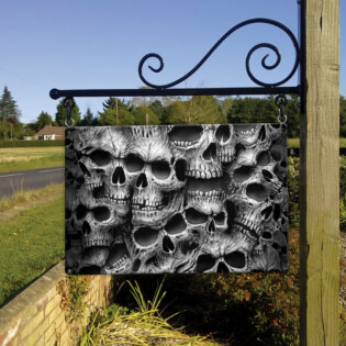 Skull No Fear No Pain - Metal Sign - Owl Ohh - Owl Ohh