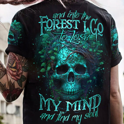 AND INTO THE FOREST I GO SKULL ALL OVER PRINT - TLNO1704231