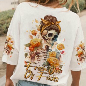 FRESH OUT OF F SKELETON ROSE ALL OVER PRINT - TLNO0903231