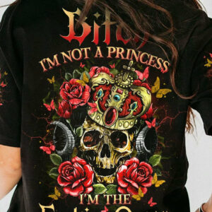 I'M THE F QUEEN DEMON ROSE SKULL ALL OVER PRINT - YHDU1904231
